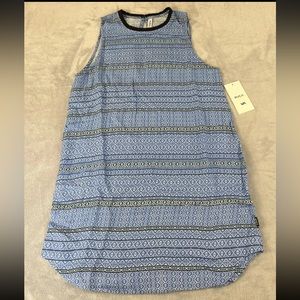 Rcva Womens Sleeveless Blue Dress Size small